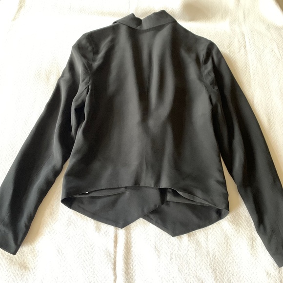 Cynthia Rowley Silk Jacket, XS, Black - Picture 11 of 13